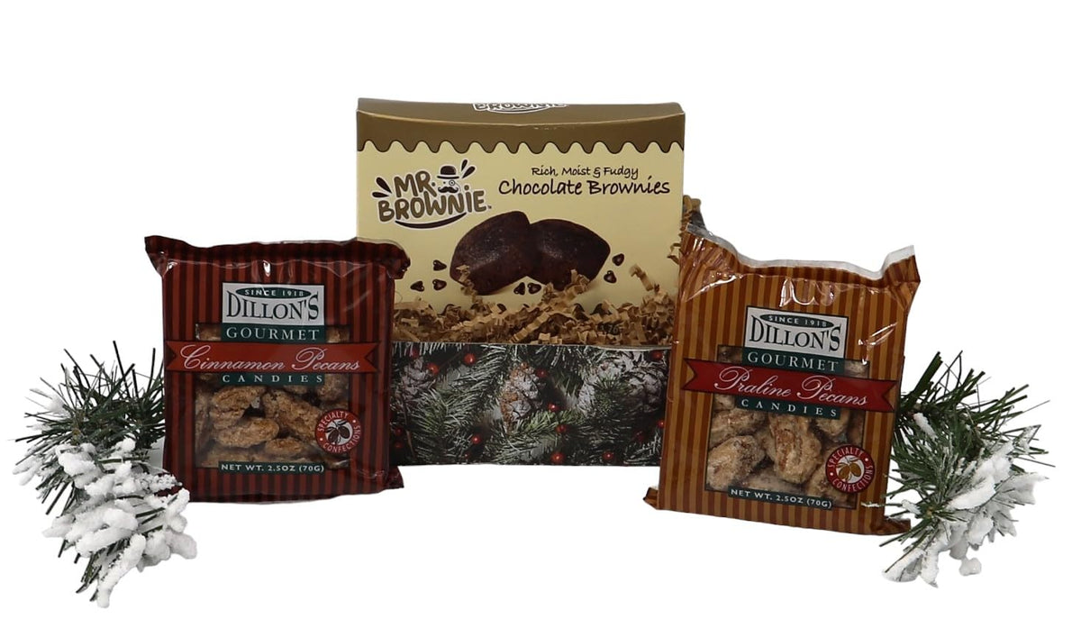 Gift Basket Village: Snowy Mountain Munchies Gift Box with Assorted Pecan Candies & Desserts - Perfect Holiday Treat