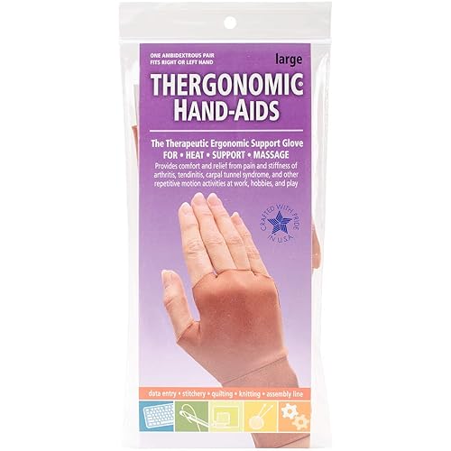 Thergonomic Frank A. Edmunds Hand-Aids Support Gloves, Large, HA-4