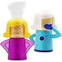 Abnaok 2PCS Angry Mama Microwave Cleaner with Chilly Mama Fridge Cleaner, Easily Clean in Minutes, Microwave cleaner Steam for Home or Office