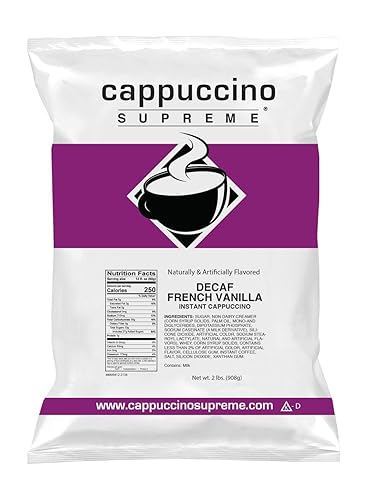 Cappuccino Supreme 2 lb bag Decaf French Vanilla Cappuccino Mix