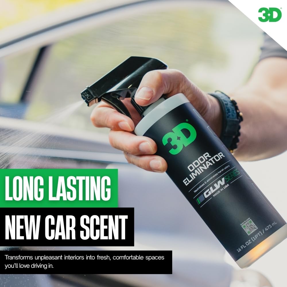 3D Odor Eliminator, GLW Series | Ultra Powerful Air Freshener | Long Lasting Odor Relief | Neutralizes Unwanted Smells | Fresh Scent | DIY Car