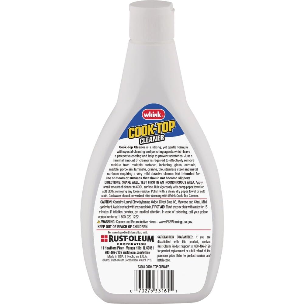 Whink 33261 Glass/ceramic Cooktop Cleaner, 24 Oz