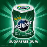 (6 Pack) ECLIPSE Spearmint Sugar Free Chewing Gum Bulk Pack, 60 Piece Bottle