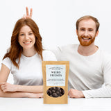 Dark Chocolate Almonds for Weird Friends - Chocolate Gifts For Best Friends, Quirky Stocking Stuffers, Gourmet Gift Basket Filler, Valentines