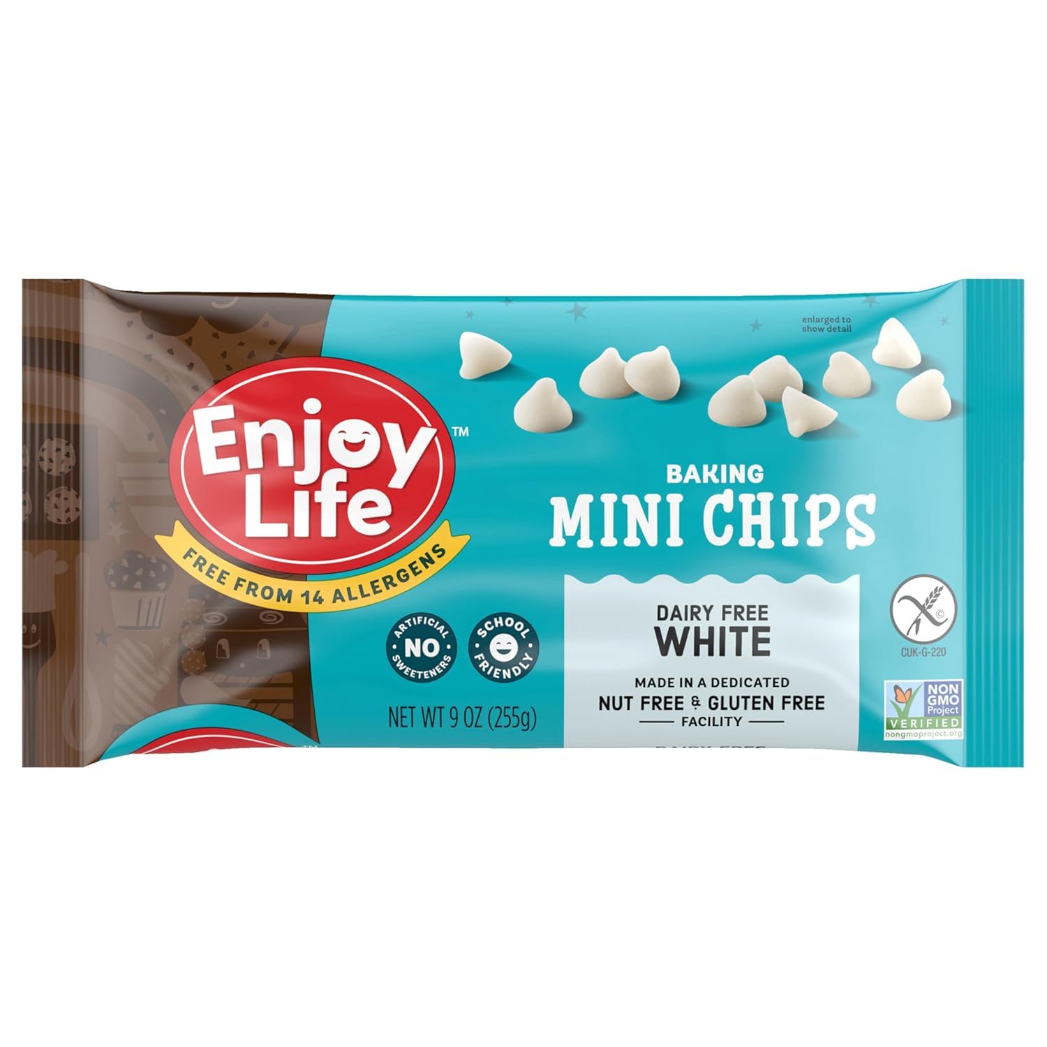 Enjoy Life Chocolate Chips Variety Pack, 5 Count (9 oz Bags) - Dark Morsels, Mini Chips, White Mini Chips & Mega Chunks - Allergy-Friendly Baking Chocolate