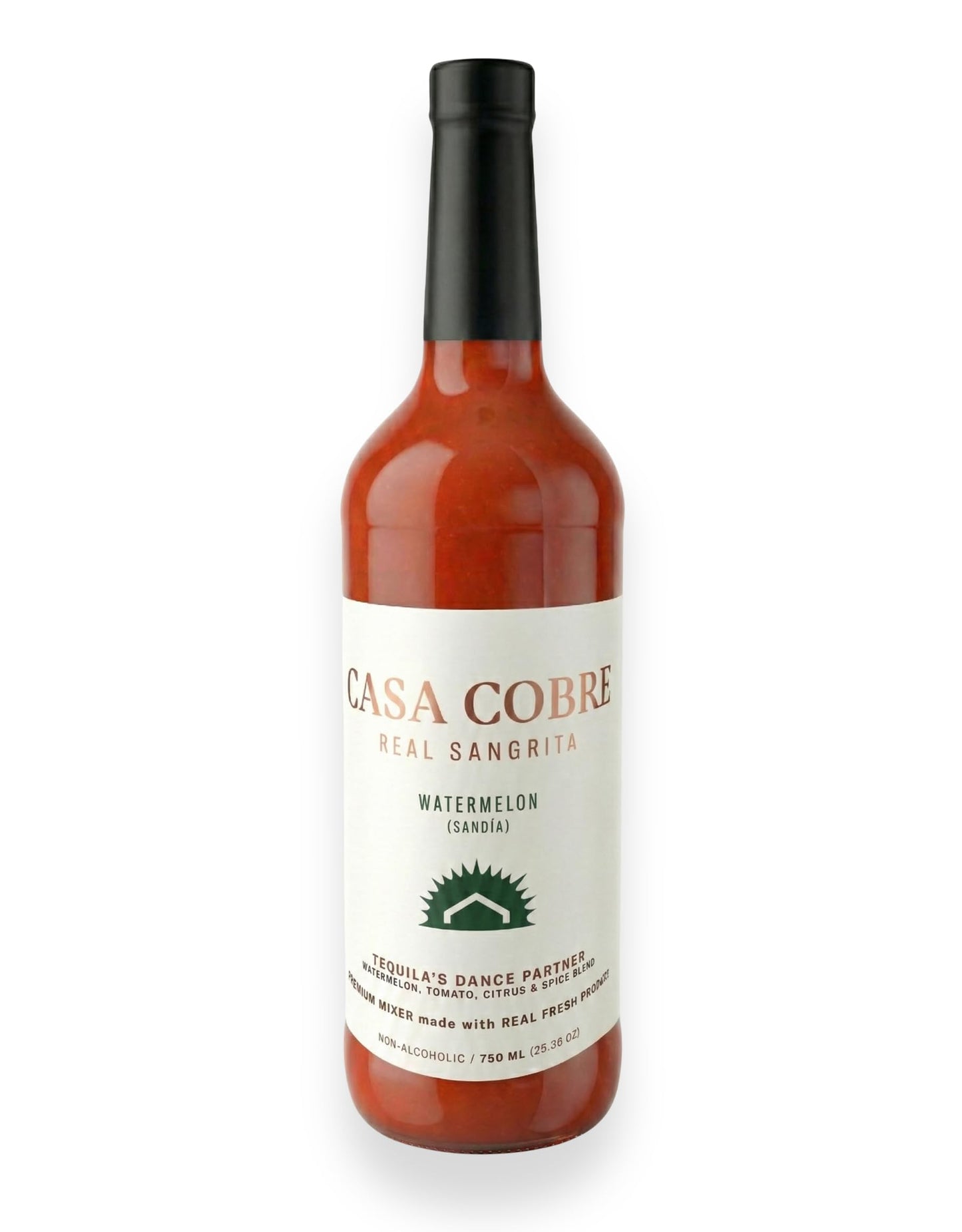 Casa Cobre Real Sangrita Premium Mixer (25.36 fl oz). Authentic Michelada & Cocktail Mix Made with Tomato, Lime & Chipotle. Available in 1 or 3-Pack