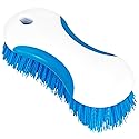 6.3" Multi Purpose Heavy Duty Scrub Brush with Non-Slip TPR, Cleaning Brush with Stiff Bristles for Tile Floors?Walls, Carpet, Tubs?Sink ?Blue