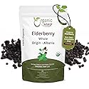Organic Way Dried Elderberry Whole - Herbal Tea | European Wild-Harvest | Kosher & USDA Certified | Non-GMO & Gluten Free | Tested for Purity | 100%