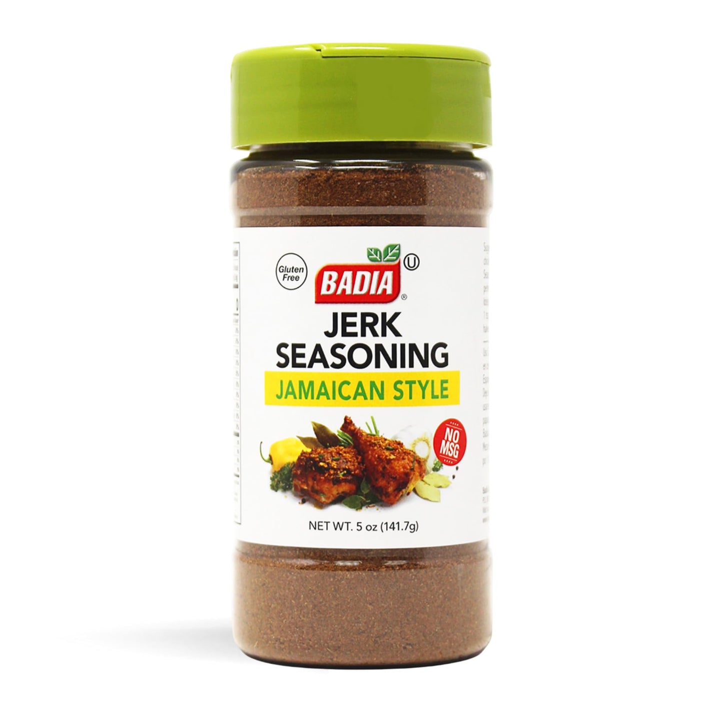 Badia Jerk Seasoning Jamaican Style, 5 oz - Bold Spicy Caribbean Blend, Dry Rub for Grilling Chicken, Pork, Seafood - Gluten Free, No MSG