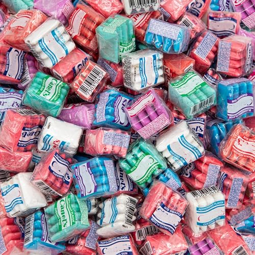 Mexican Chewing Gum | 1.5-Pound Bag | Assorted Flavors | 135 Individually Wrapped Mini Packs | Mint, Cinnamon, Fruit & Floral Flavors | Gum Bulk