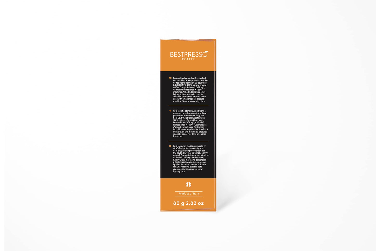 Bestpresso Coffee capsules compatible with Starbucks Verismo, Caffitaly, CBTL, K-fee systems 80 Pods (Cremoso)