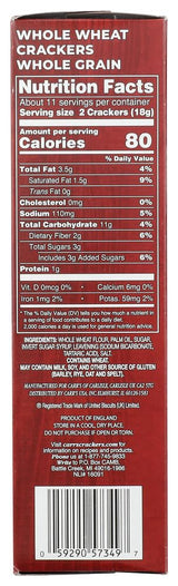 Carrs Whole Wheat Crackers 7.0 OZ (Pack of 12)