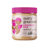 Nutty Gourmet Organic Walnut Butter - Raw Nut Butter - No Added Sugar - Unsalted - All Natural - Peanut Free - Vegan - California Grown Walnuts - Keto