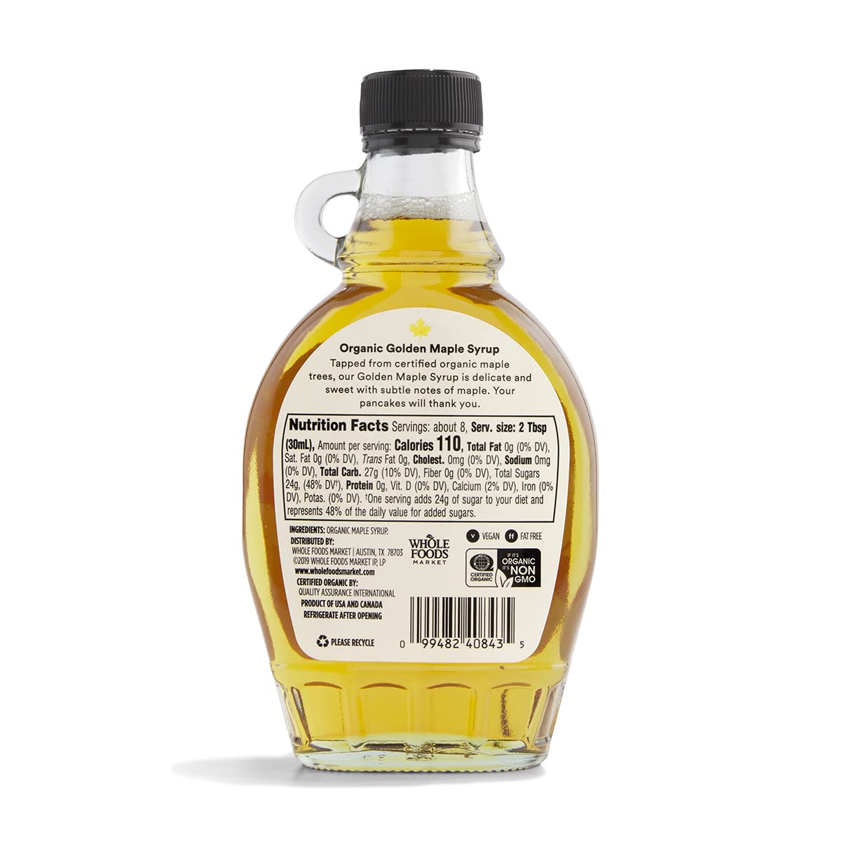 365 by Whole Foods Market, Organic Grade A Golden Color Maple Syrup, 8 Fl Oz