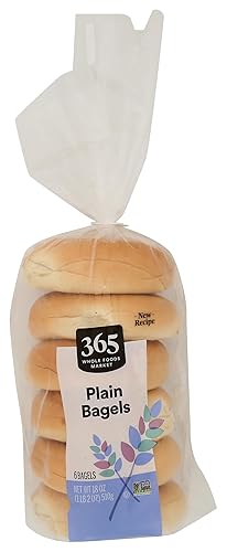 365 by Whole Foods Market Plain Bagels, 18 OZ