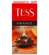 Tess Black Tea "Orange" 25 Tea Bags [Imported from Russia] (ORANGE)