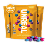 UNREAL Dark Chocolate Quinoa Gems (3 Value Size Bags) | Vegan, Colors from Nature | Fair Trade, Non-GMO | Gluten Free, No Sugar Alcohols or Soy | 11oz