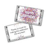 124 Pcs Birthday Candy Party Favors Miniatures Chocolate & Green Kisses (1.52 lbs, Approx. 124 Pcs)