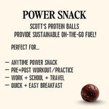Scott's Protein Balls - Plant-Based Snacks with 8g High Protein - Gluten Free, Non GMO, Dairy Free Energy Balls - Healthy Protein Bites for Kids
