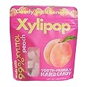 Xylipop Peach - Tooth-Friendly Xylitol Candy | Made with 3 Organic Ingredients | Sugar-Free & Vegan | Cavity-Safe Treat for Kids & Adults | 1.94 oz