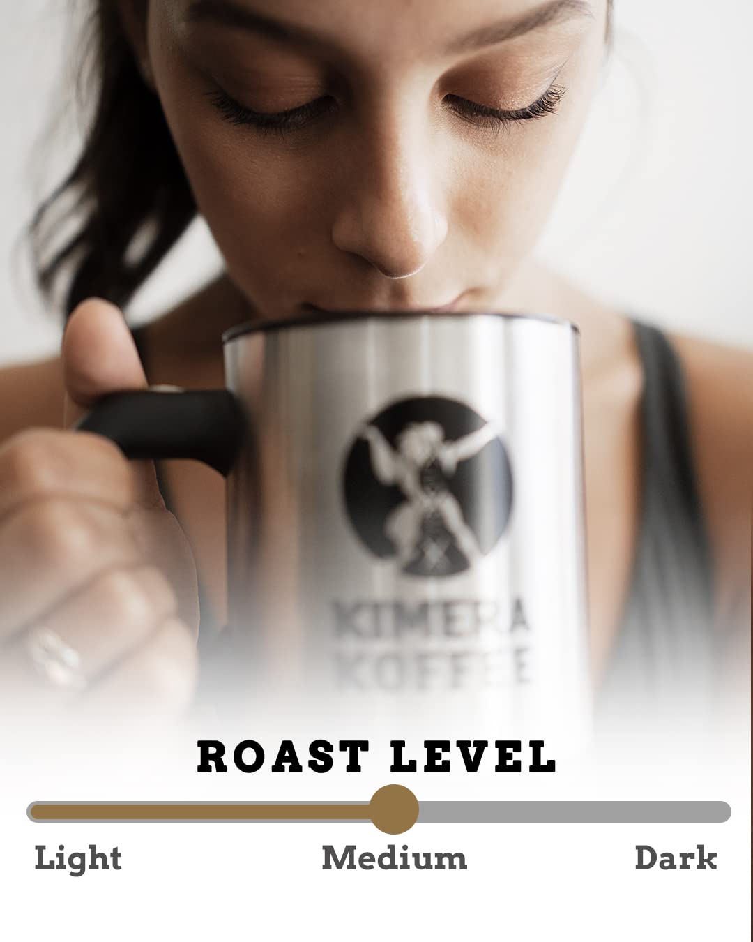 Kimera Koffee Power Blend - Organic Medium Roast Nootropic Coffee with Alpha-GPC, 12oz Ground