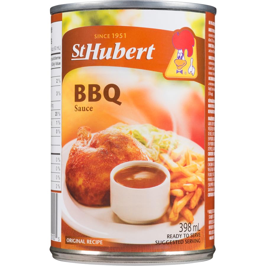 St Hubert BBQ Gravy Sauce, 398ml / 13.5 Oz Cans (Pack of 3) {Imported from Canada}