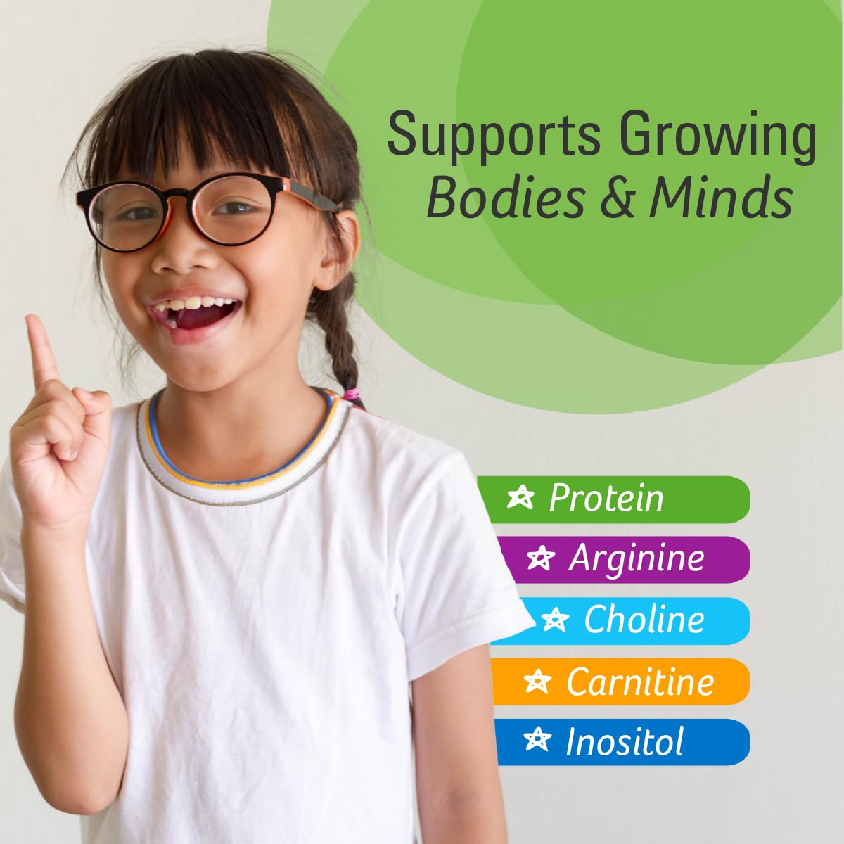 Enterex Kidz Nutritional Shake Mix for Kids - Vanilla | 8g Protein, Reduced Sugar, 28 Vitamins & Minerals | Gluten Free, with Fiber | 400g (7