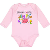 inktastic Grandpa's Little Jellybean Cute Easter Candy Long Sleeve Creeper Newborn 0080 Pink 3a4ed