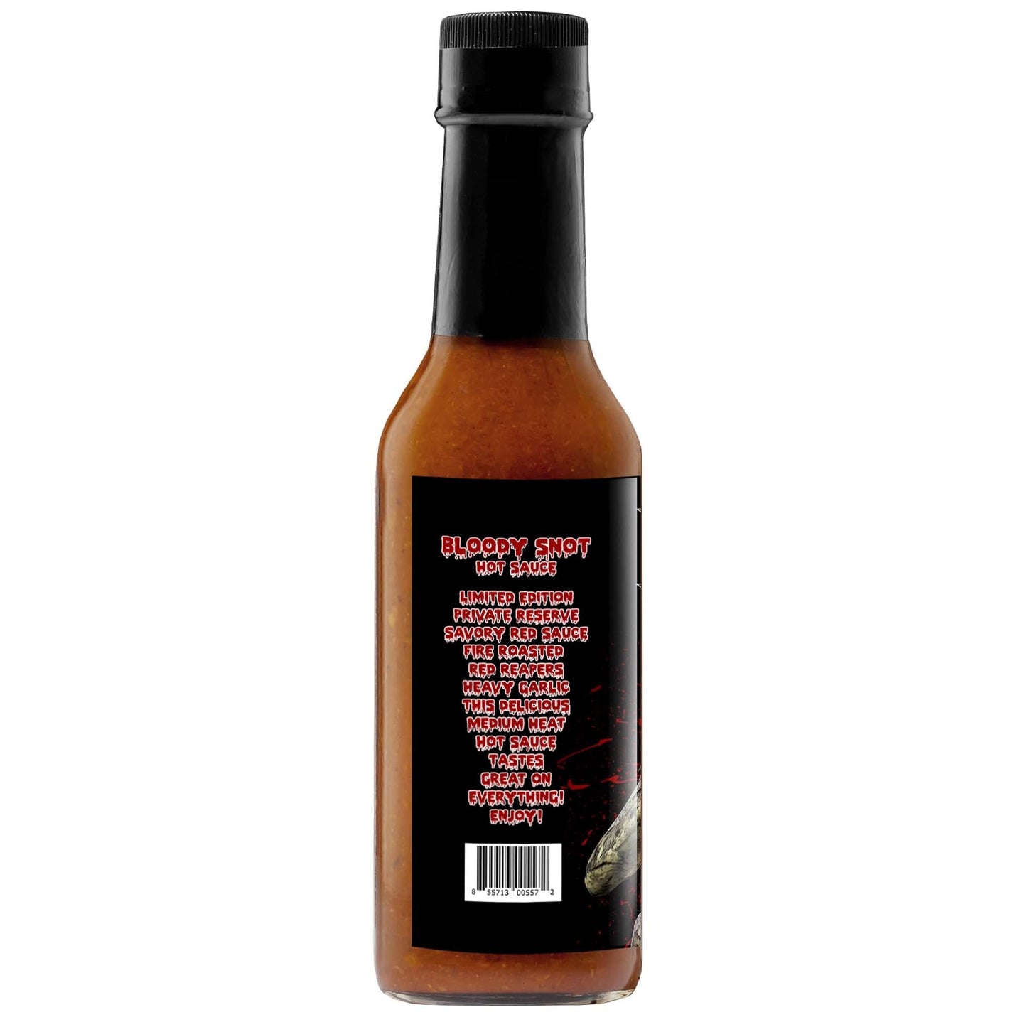 Hellfire Hot Sauce Bloody Snot - Gourmet Garlic Hot Sauce With Carolina Reaper Peppers, 5 oz Premium Award Winning, Small Batch Gourmet Plant Based