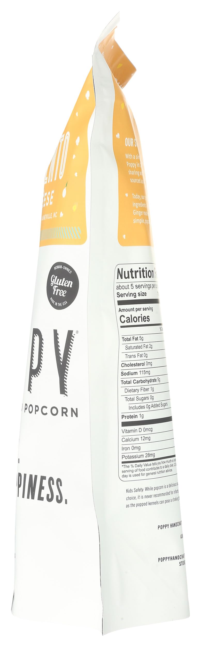 Poppy Handcrafted Popcorn, Popcorn Pimento Cheese, 3 Ounce