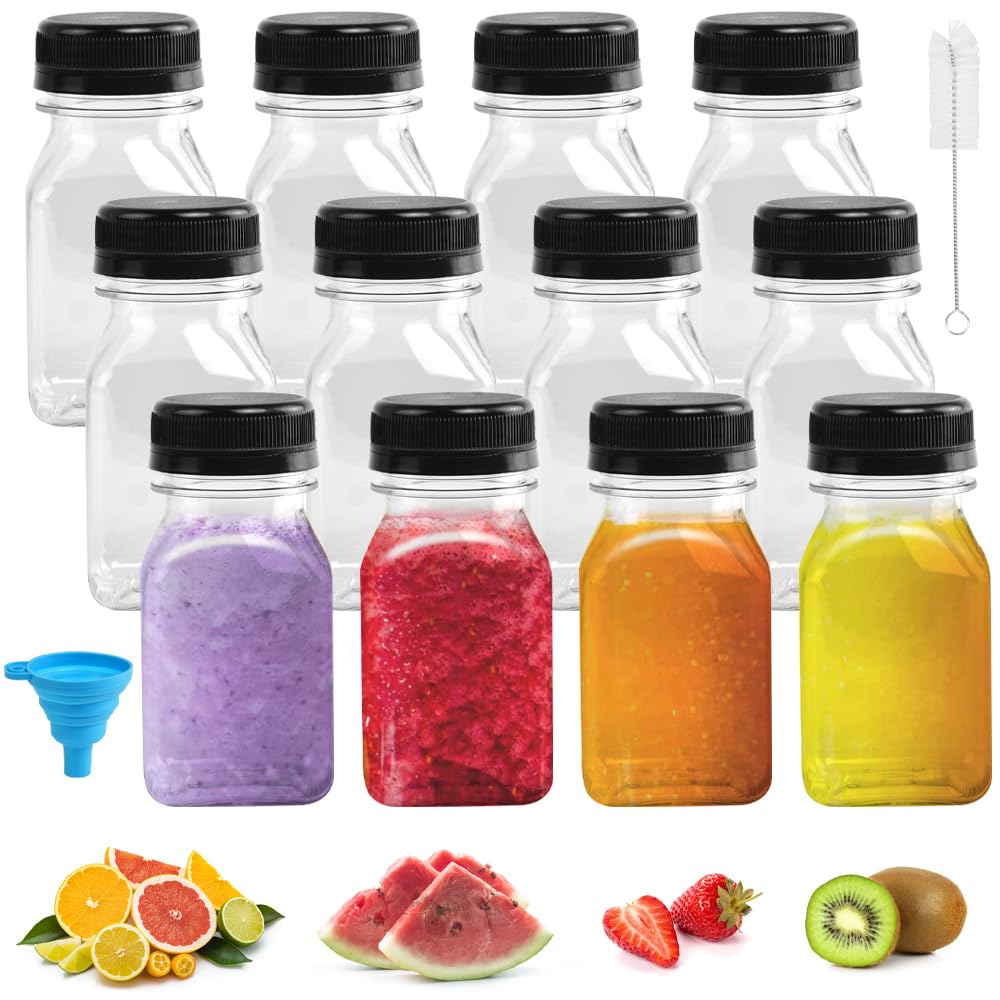 LIMITADA Black Plastic Juice Bottles