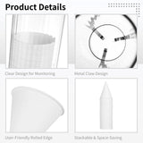 600PCS Snow Cone Cups with 1 Thicken Disposable Cup Dispenser, 4 oz Paper Cone Cups, Pull-Type Wall Mount Cup Holder for Water Coolers,Ice