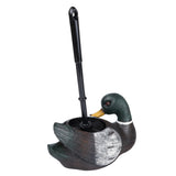 Needzo Mallard Duck Toilet Brush with Holder, Rustic Bathroom Decoration, Cabin Home Accessory