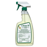 Citrus II Hospital Germicidal Deodorizing Cleaner - Fresh Citrus Scent - Disinfecting Spray - for Home, Hospital and Office Surfaces and Supplies - 22