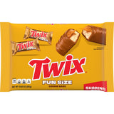 Twix, Fun Size Caramel Cookie Milk Chocolate Bars Individually Wrapped Party Candy Chocolate Candy Bars, 10.8 Ounce