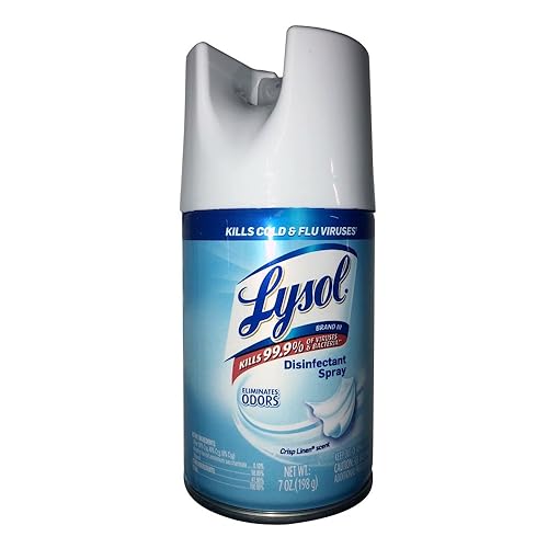 Lysol Disinfectant Spray, Crisp Linen, 7 Ounce (Pack of 2)