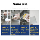yuai 100 Pack Extra Thick Magic Cleaning Sponges - Reusable Eraser Sponge for All Surfaces - Kitchen-Bathroom-Furniture-Leather-Car-Steel - Just Add