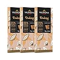 Valrhona Premium French Blonde Chocolate DULCEY 35% Cacao Tasting Bars - Creamy, Caramel Cookie Flavor Notes. Easy Melt and Tempering. Creamy