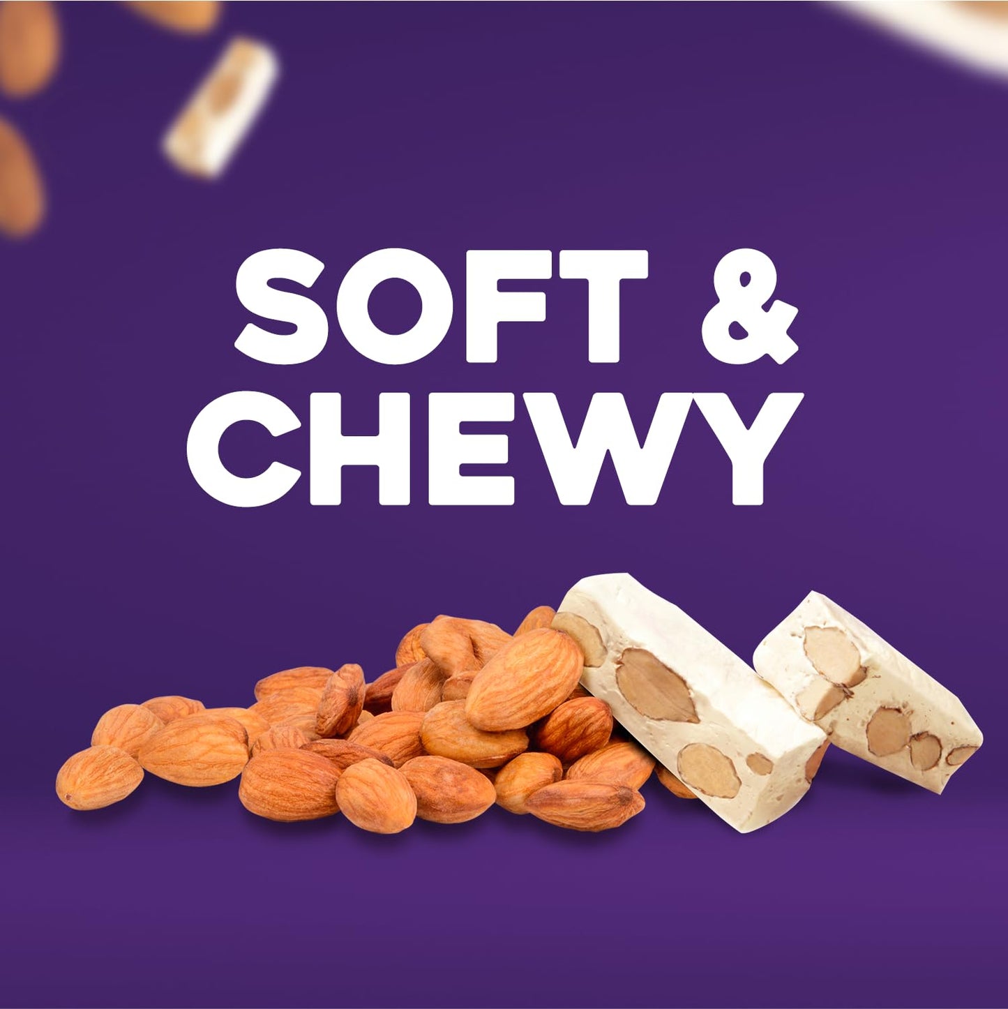 Golden Bonbon Italian Soft Almond Nougat Candy, Individually Packed Chewy, Gluten Free Nougat, Full of Almonds, Halal Candy 3.53 Ounces (Pack of 3)