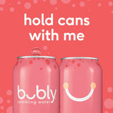 BUBLY SPARKLING WATER Grapefruit, 12 Fl Oz, Pack of 18