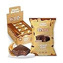 Munch Better Caramel Craze Protein Brownies - 27g Protein, Dairy-Free, Gluten-Free, Low Sugar, 15g Collagen, Clean Ingredients - 8 Count Box