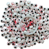 1 Bottle Candy Eyeballs Bloody Red Eyes Cake Cupcake Toppers Cookie Decorations Edible Dessert Sprinkles for Halloween Christmas Cake Cupcakes