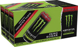 Monster Energy Zero Sugar Strawberry Shot, Green, Original, Free Energy Drink, 16 Ounce Can (Pack of 15)