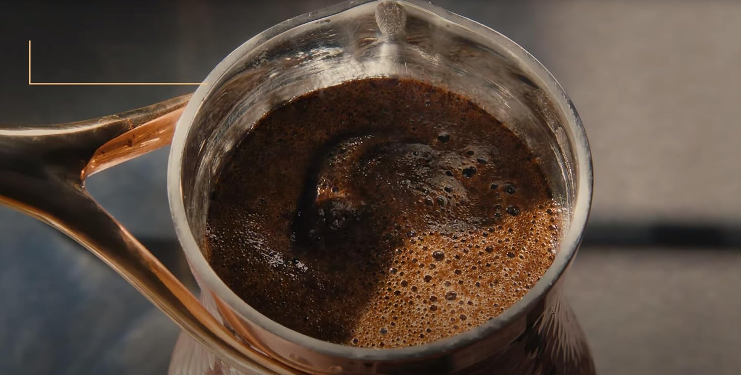 KURUKAHVECI MEHMET EFENDI Turkish Coffee, 100% Arabica, Finely Roasted Ground Coffee for Cezve, Rich Aroma, Medium, Authentic Turkish Coffee Tradition