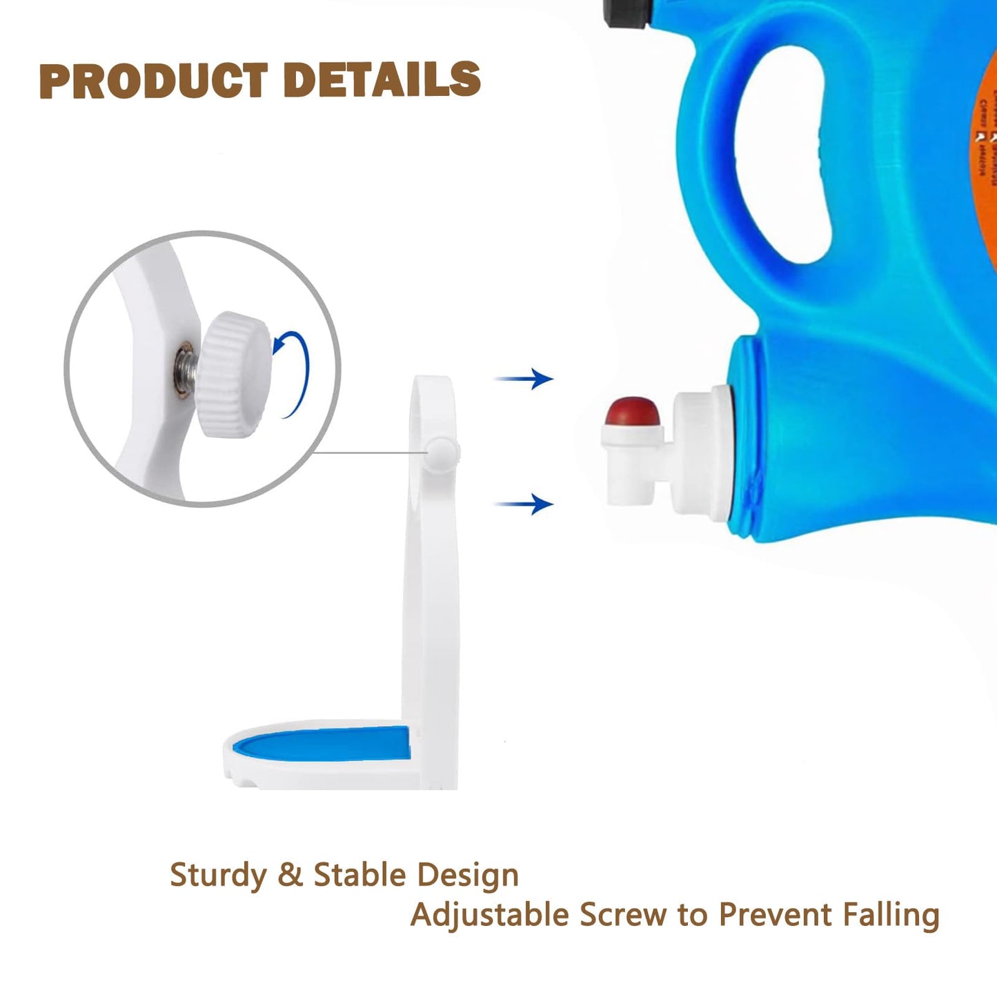 KLIVYA Laundry Detergent Cup Holder, 2 Pack, No More Mess or Leaks, Easy to Install, Suitable for Most Sizes Bottles, Unscented