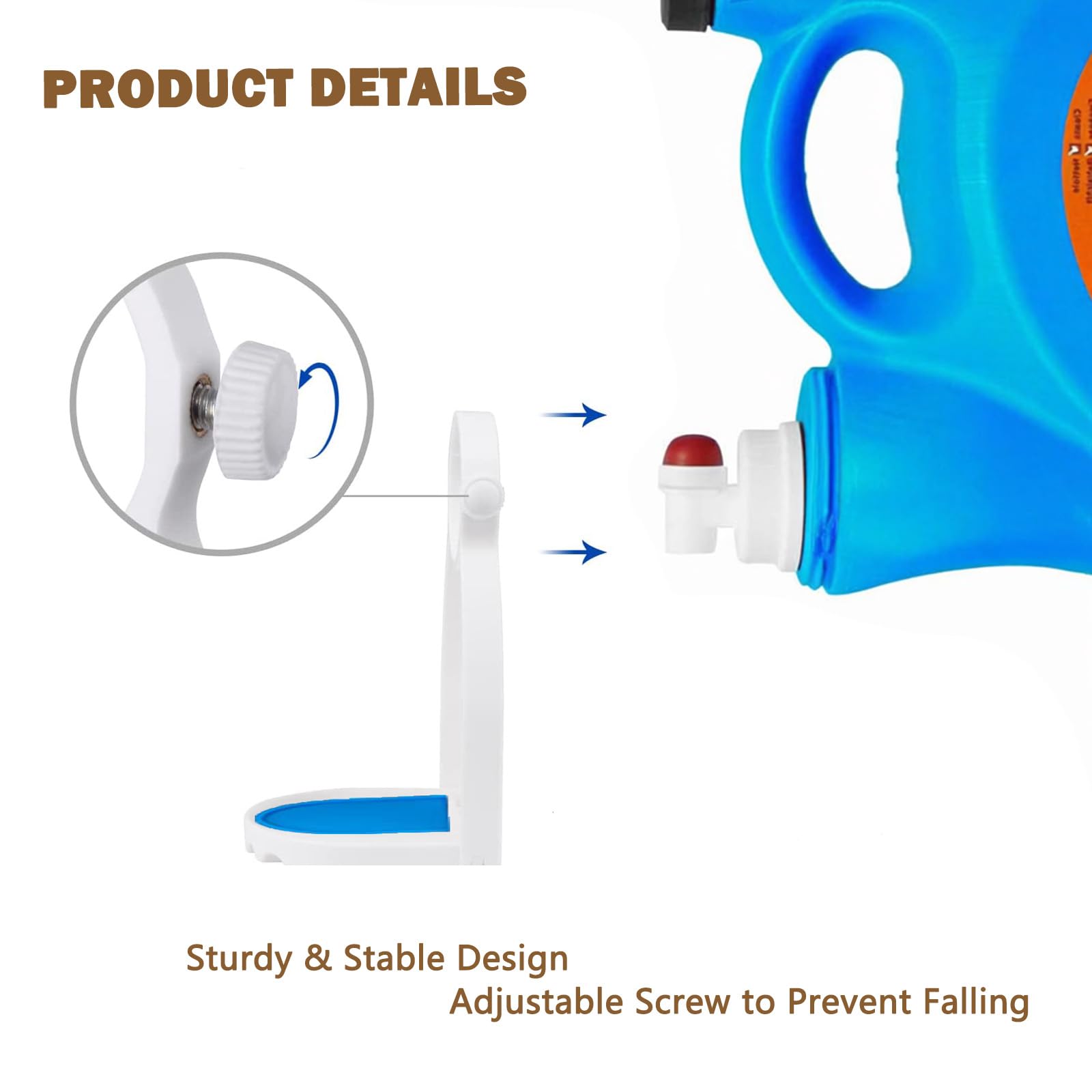 KLIVYA Laundry Detergent Cup Holder, 2 Pack, No More Mess or Leaks, Easy to Install, Suitable for Most Sizes Bottles, Unscented