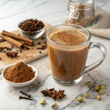 DelighTeas Organic Masala Chai Powder | Caffeine free, Unsweetened, Vegan, Keto | Ayurvedic Digestive Support blend for Chai Spice Tea | 100 Servings