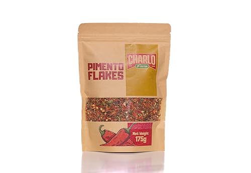 Charlo Farm's Pimento Flakes (175g) - Authentic Caribbean Seasoning - Pimento Flakes from Trinidad- Authentic Trinidad Seasoning - Premium Dehydrated