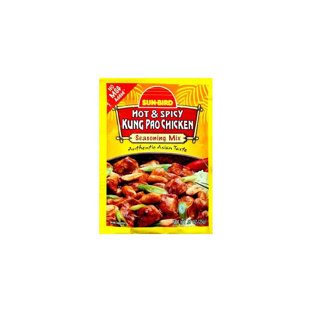 Sun-Bird HOT & SPICY KUNG PAO CHICKEN Asian Seasoning Mix .87oz (10-pack) Thank you all with me to entrust to Starworld market stewardship. Best