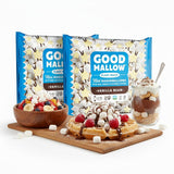 GoodMallow Mini Vegan Marshmallows - Kosher Halal Dairy & Gluten Free Healthy Mini Marshmallows - Natural Gelatin Free for Hot Chocolate, Smores